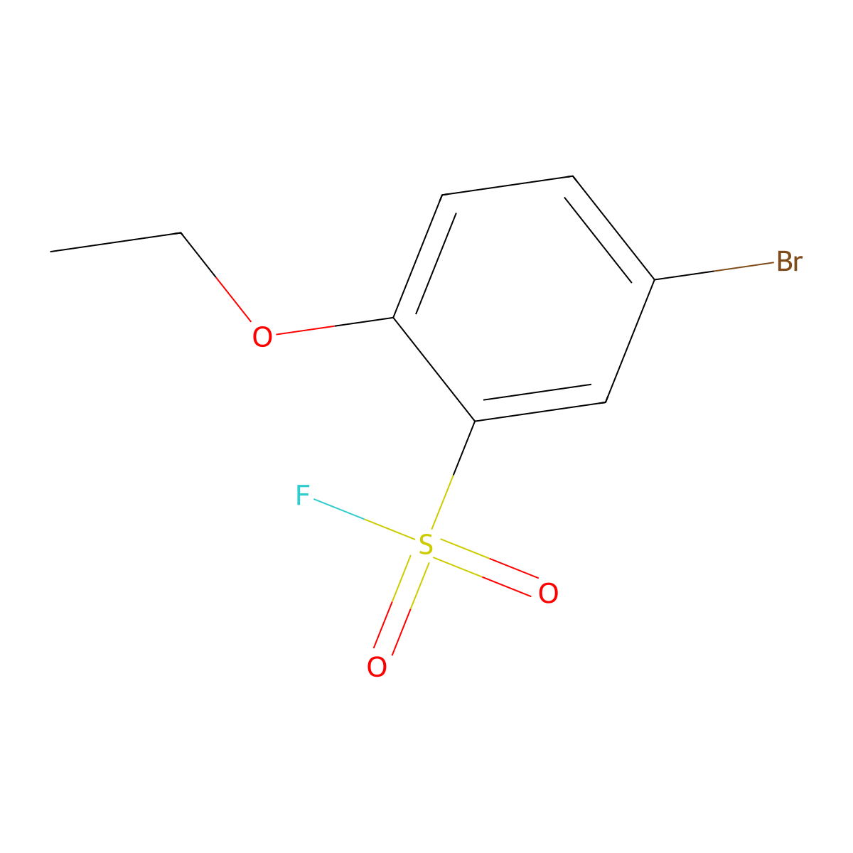 5-Bromo-2-ethoxybenzene-1-sulfonyl fluoride molecular structure, CAS 2137944-03-5