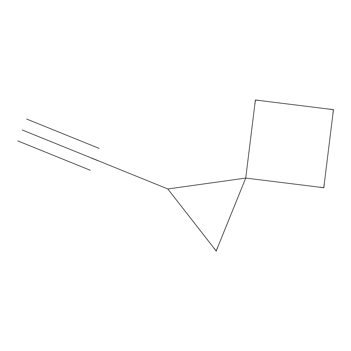 1-Ethynylspiro[2.3]hexane molecular structure, CAS 2137959-03-4