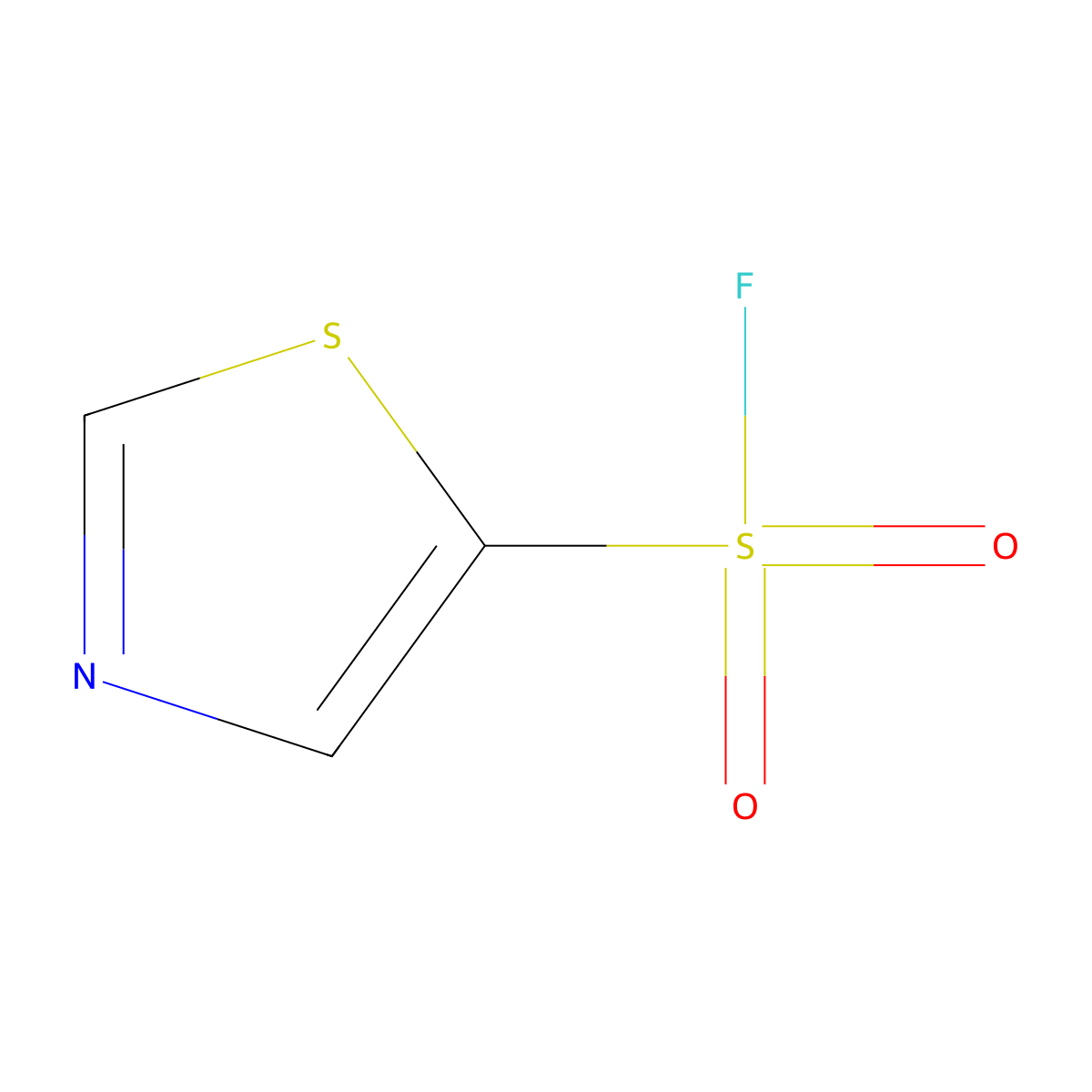 Thiazole-5-sulfonyl fluoride molecular structure, CAS 2137960-10-0