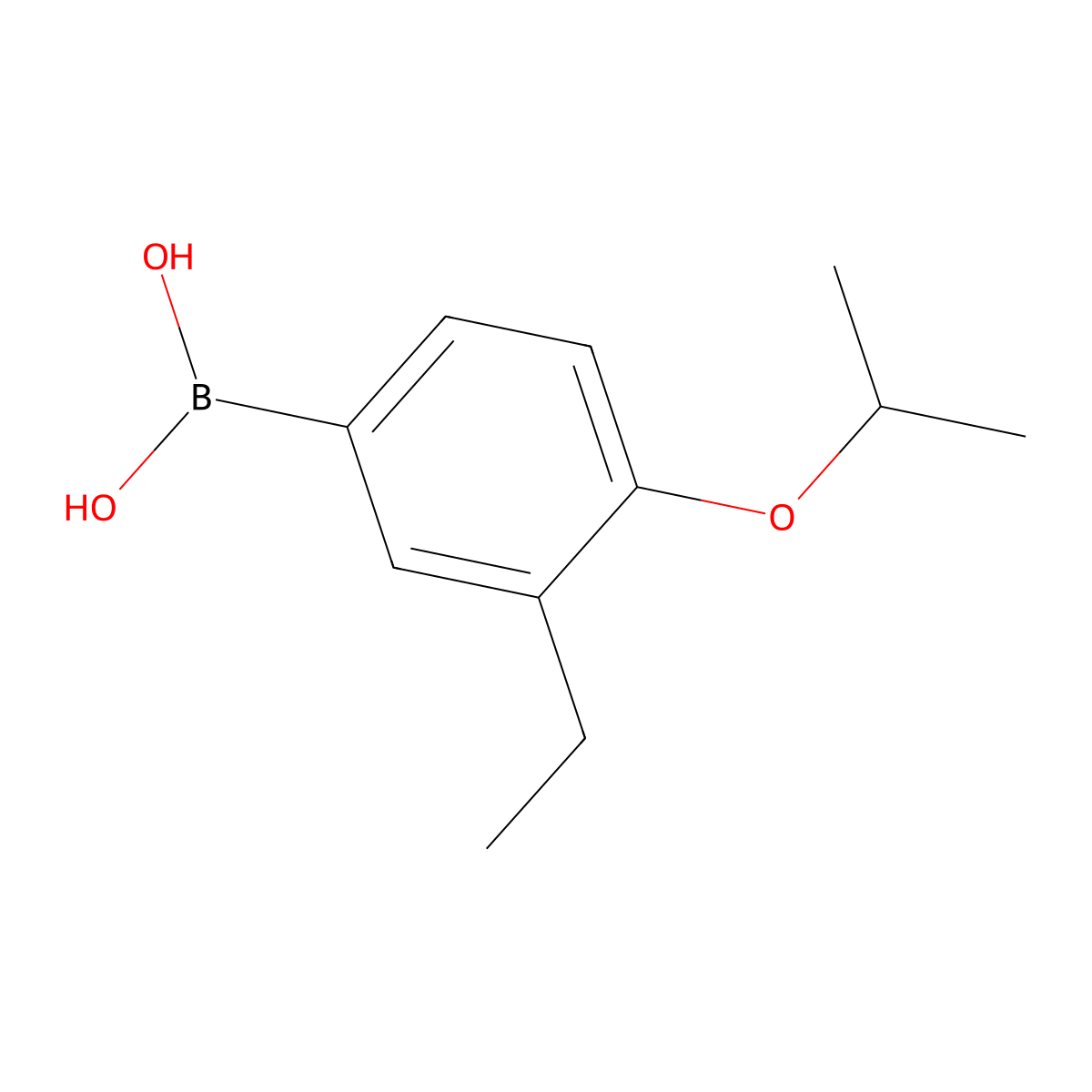 (3-Ethyl-4-isopropoxyphenyl)boronic acid molecular structure, CAS 2137973-91-0