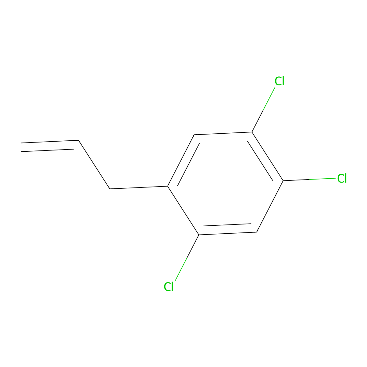 1,2,4-Trichloro-5-(prop-2-en-1-yl)benzene molecular structure, CAS 2137979-22-5