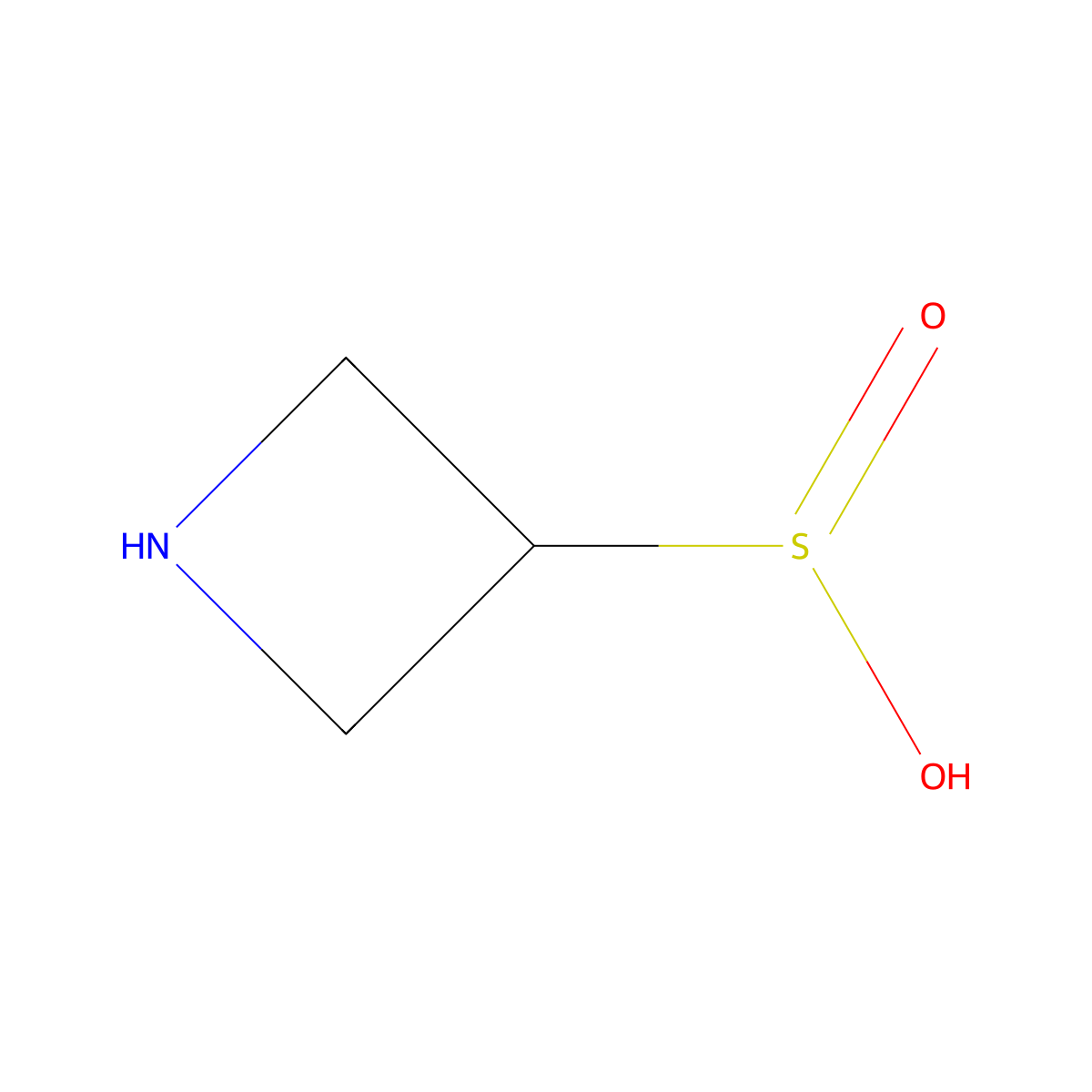 Azetidine-3-sulfinic acid molecular structure, CAS 2137984-76-8