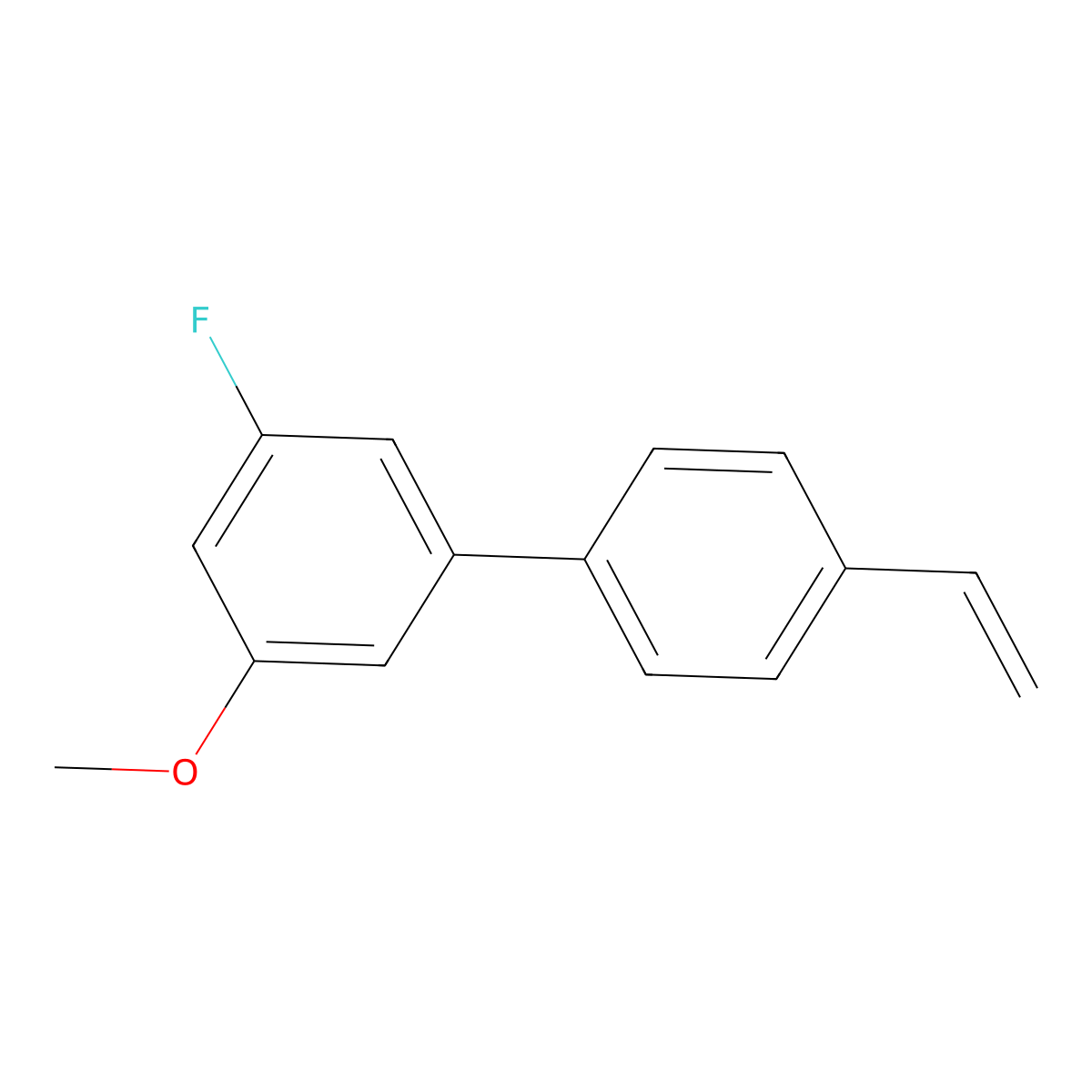 1-(4-Ethenylphenyl)-3-fluoro-5-methoxybenzene molecular structure, CAS 2137987-05-2
