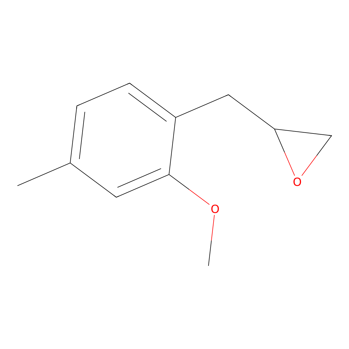2-[(2-Methoxy-4-methylphenyl)methyl]oxirane molecular structure, CAS 2137994-63-7