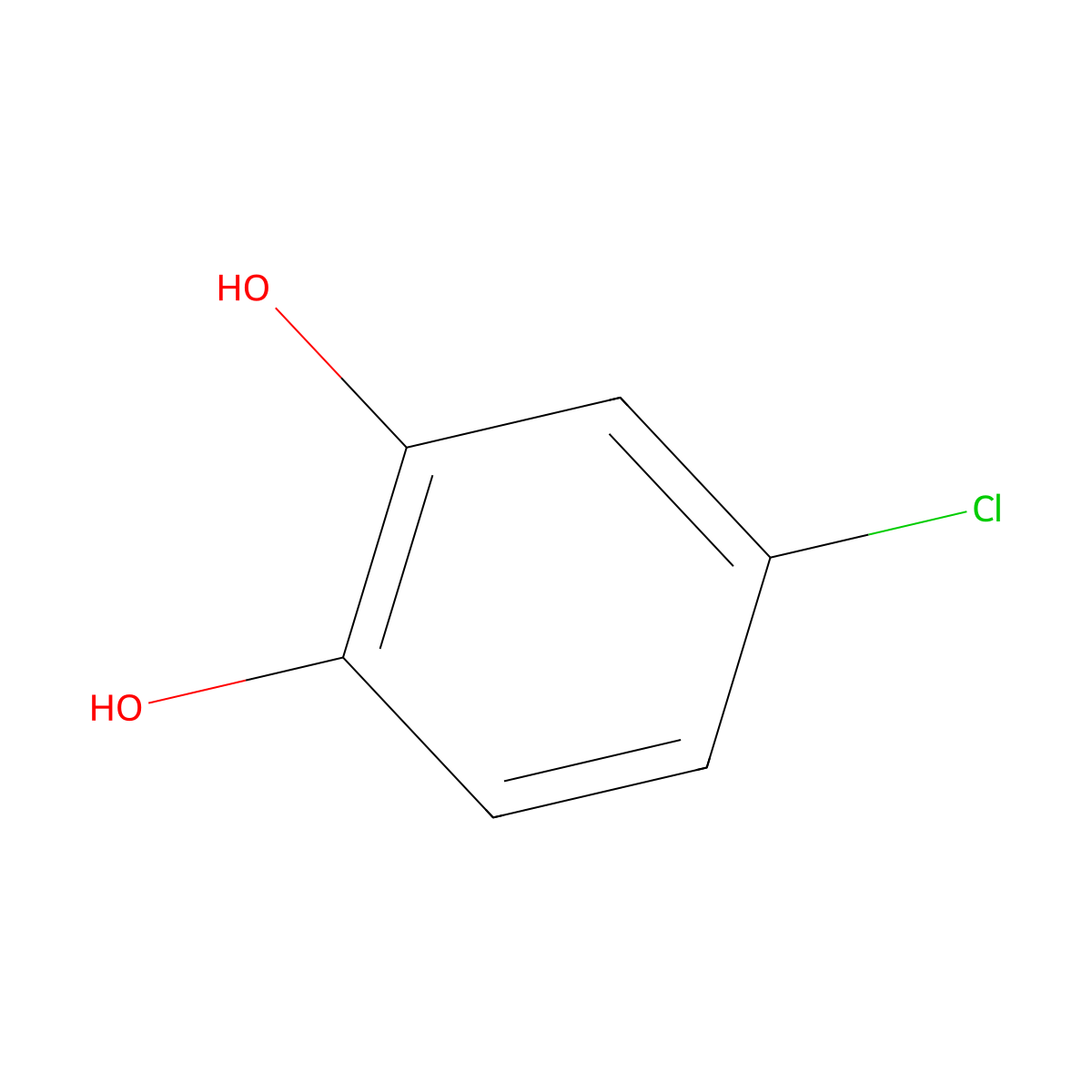4-Chlorocatechol molecular structure, CAS 2138-22-9