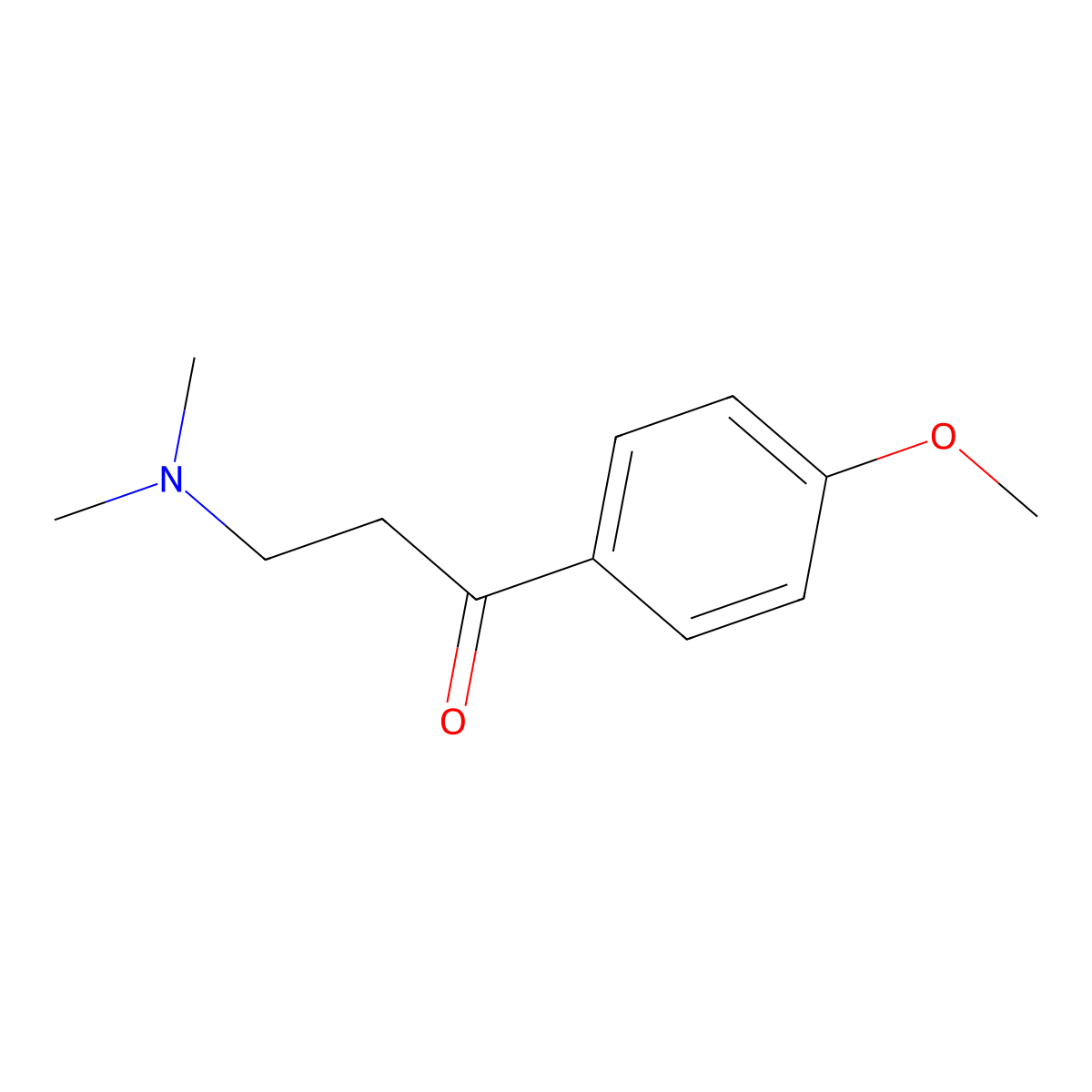 3-(Dimethylamino)-1-(4-methoxyphenyl)propan-1-one molecular structure, CAS 2138-33-2