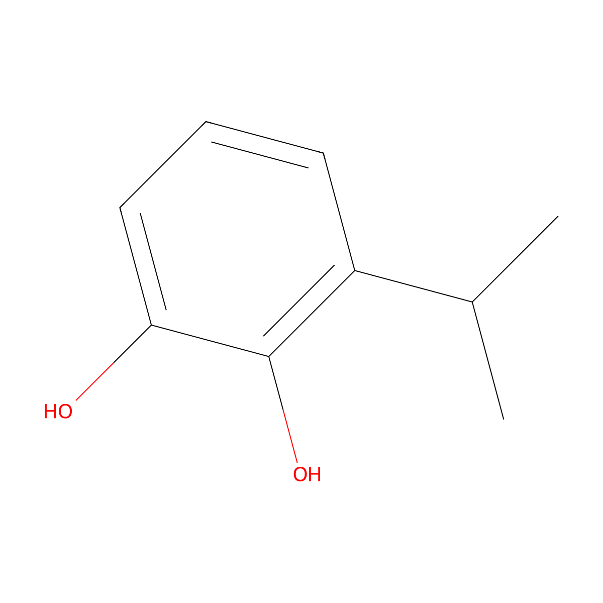 3-Isopropylcatechol molecular structure, CAS 2138-48-9