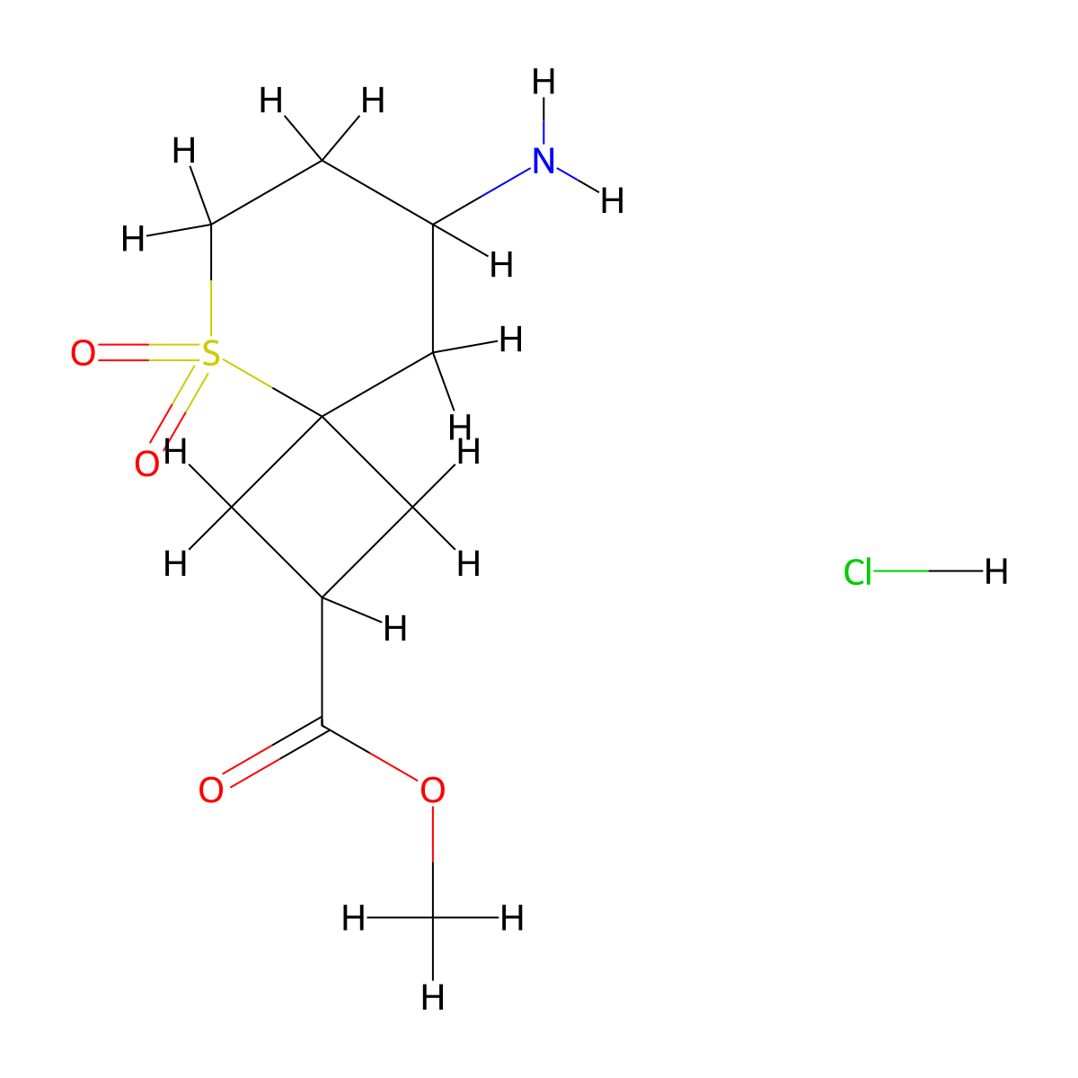 Methyl 8-amino-5,5-dioxo-5lambda6-thiaspiro[3.5]nonane-2-carboxylate hydrochloride molecular structure, CAS 2138004-47-2