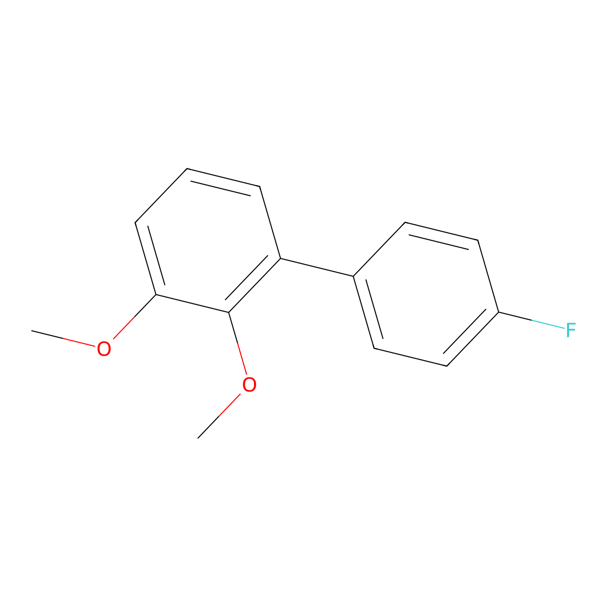 1-(4-Fluorophenyl)-2,3-dimethoxybenzene molecular structure, CAS 2138009-94-4