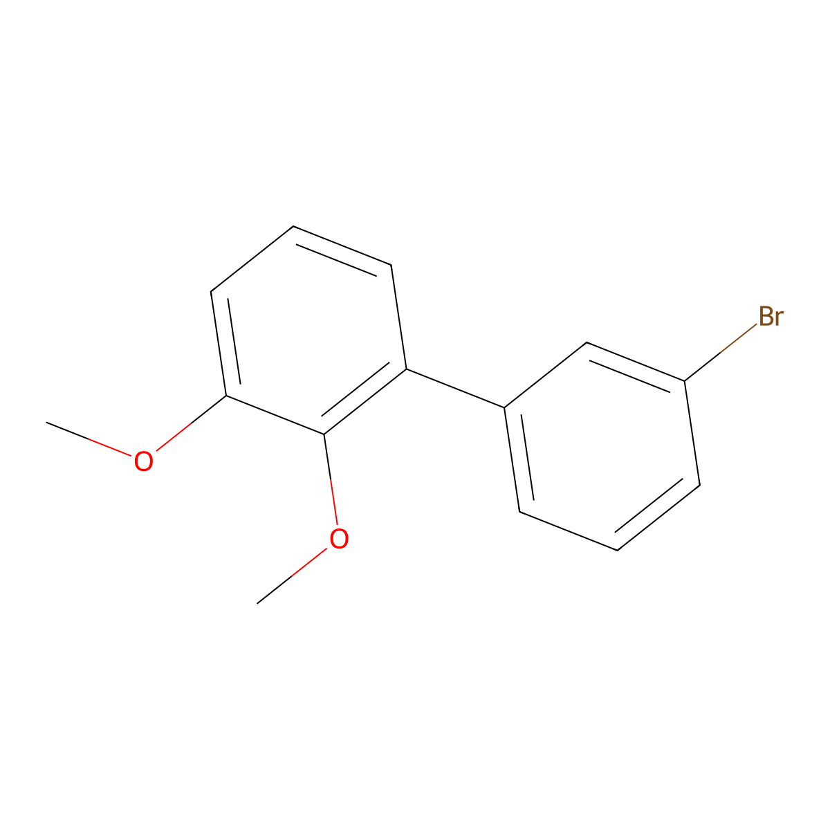 3'-Bromo-2,3-dimethoxy-1,1'-biphenyl molecular structure, CAS 2138009-96-6