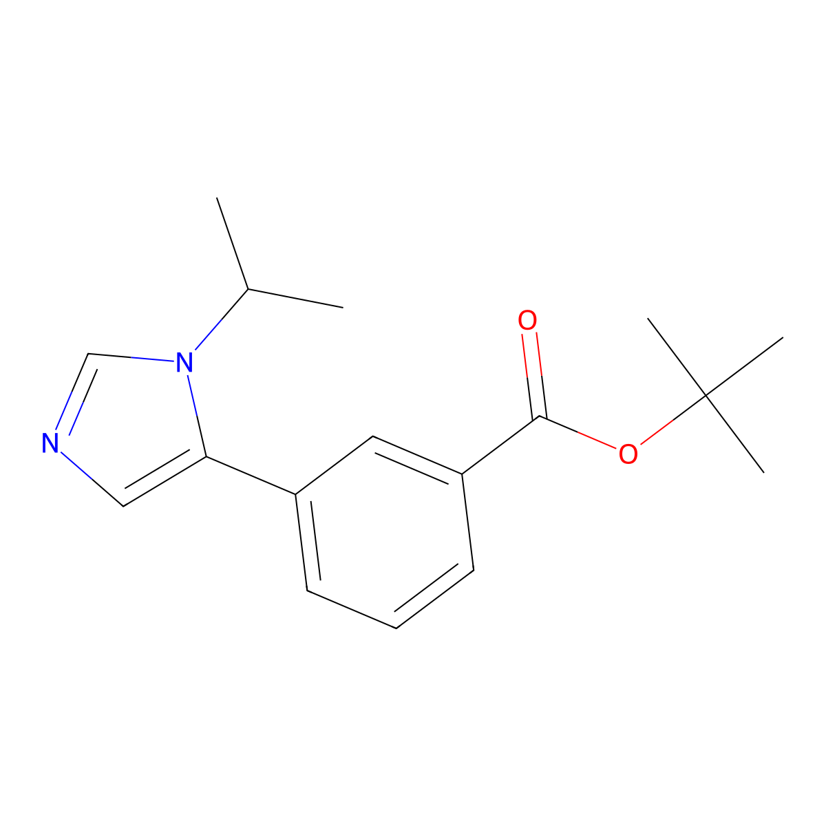 tert-butyl 3-[1-(propan-2-yl)-1H-imidazol-5-yl]benzoate molecular structure, CAS 2138011-01-3