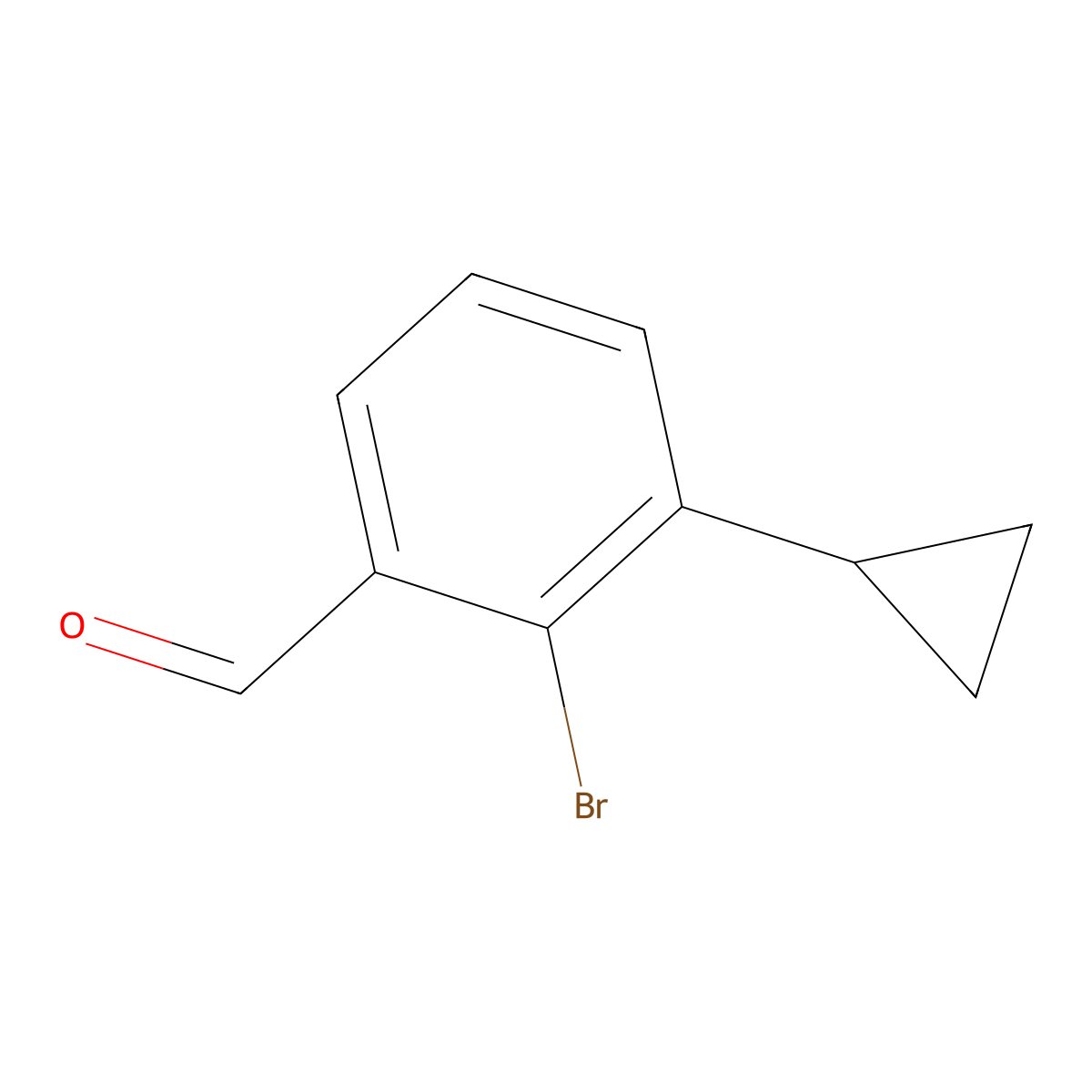 2-Bromo-3-cyclopropylbenzaldehyde molecular structure, CAS 2138011-29-5
