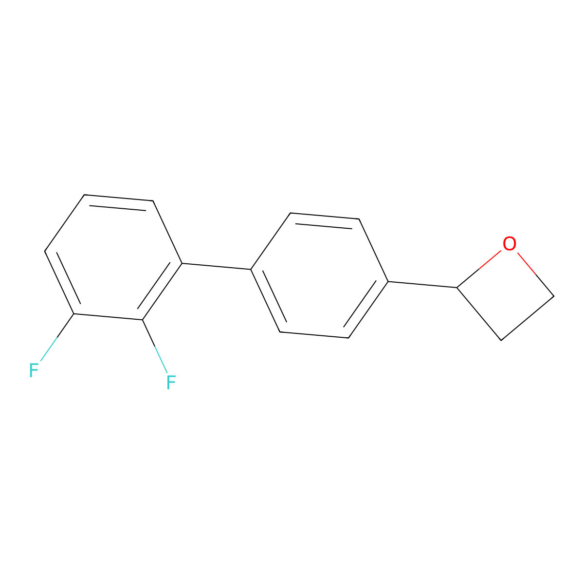 2-[4-(2,3-Difluorophenyl)phenyl]oxetane molecular structure, CAS 2138011-30-8