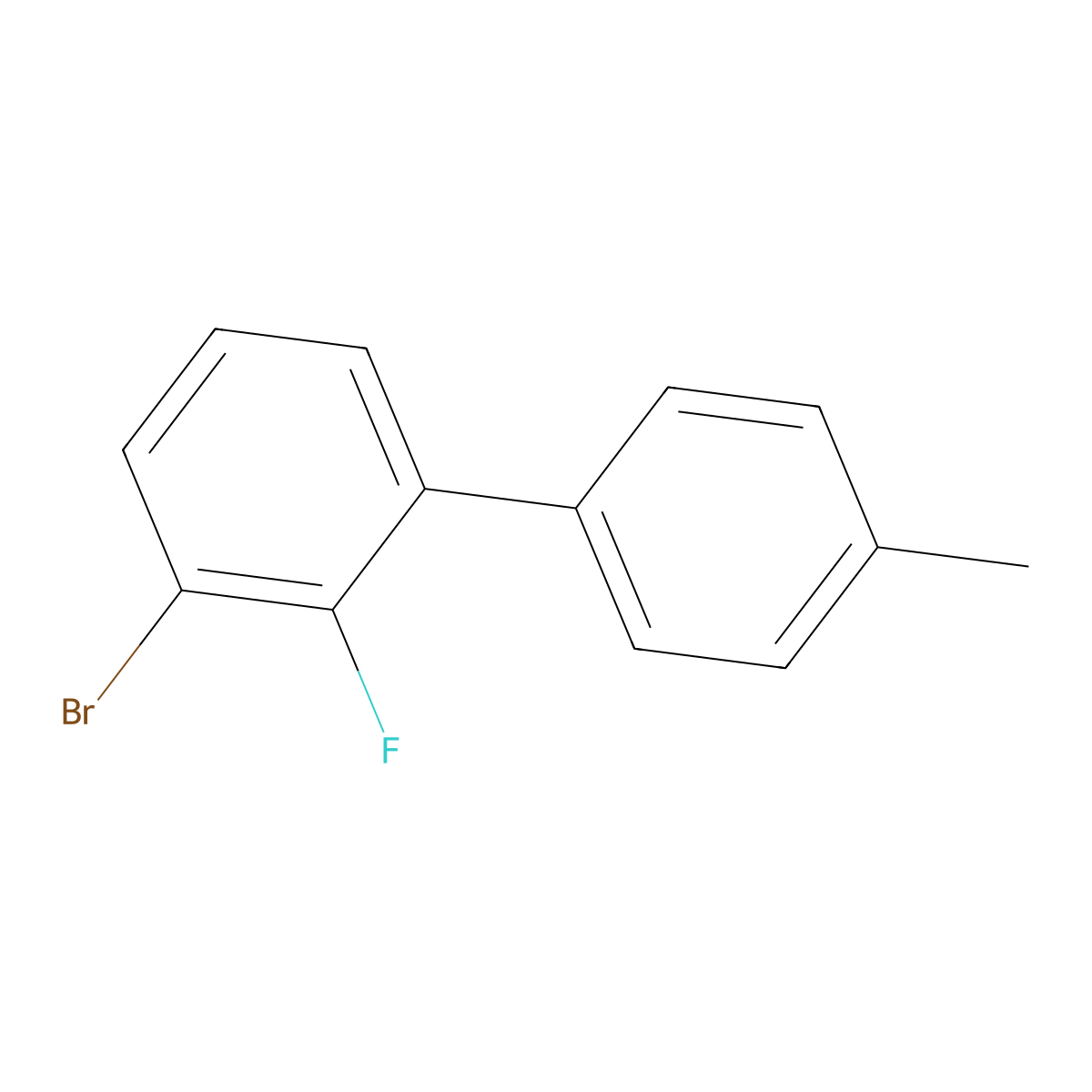 1-Bromo-2-fluoro-3-(4-methylphenyl)benzene molecular structure, CAS 2138012-74-3