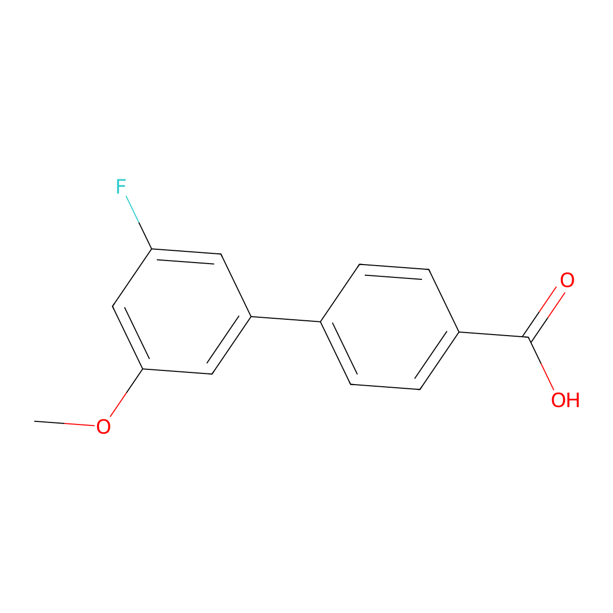 4-(3-Fluoro-5-methoxyphenyl)benzoic acid molecular structure, CAS 2138022-57-6