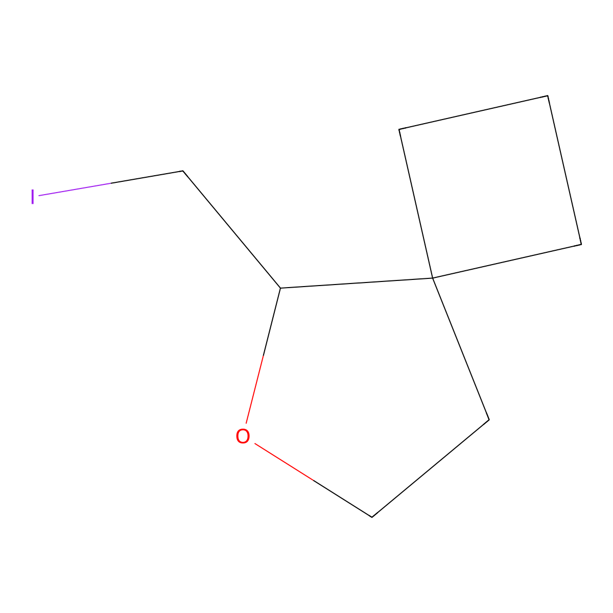 5-(Iodomethyl)-6-oxaspiro[3.4]octane molecular structure, CAS 2138023-08-0