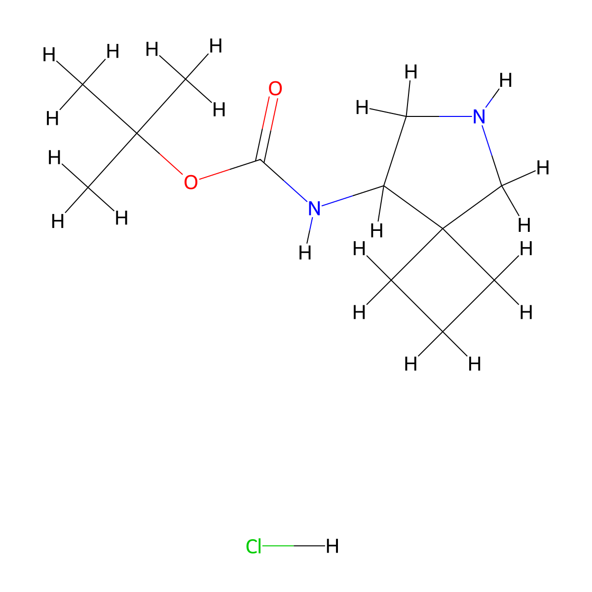 tert-butyl N-(6-azaspiro(3.4)octan-8-yl)carbamate hydrochloride molecular structure, CAS 2138023-14-8