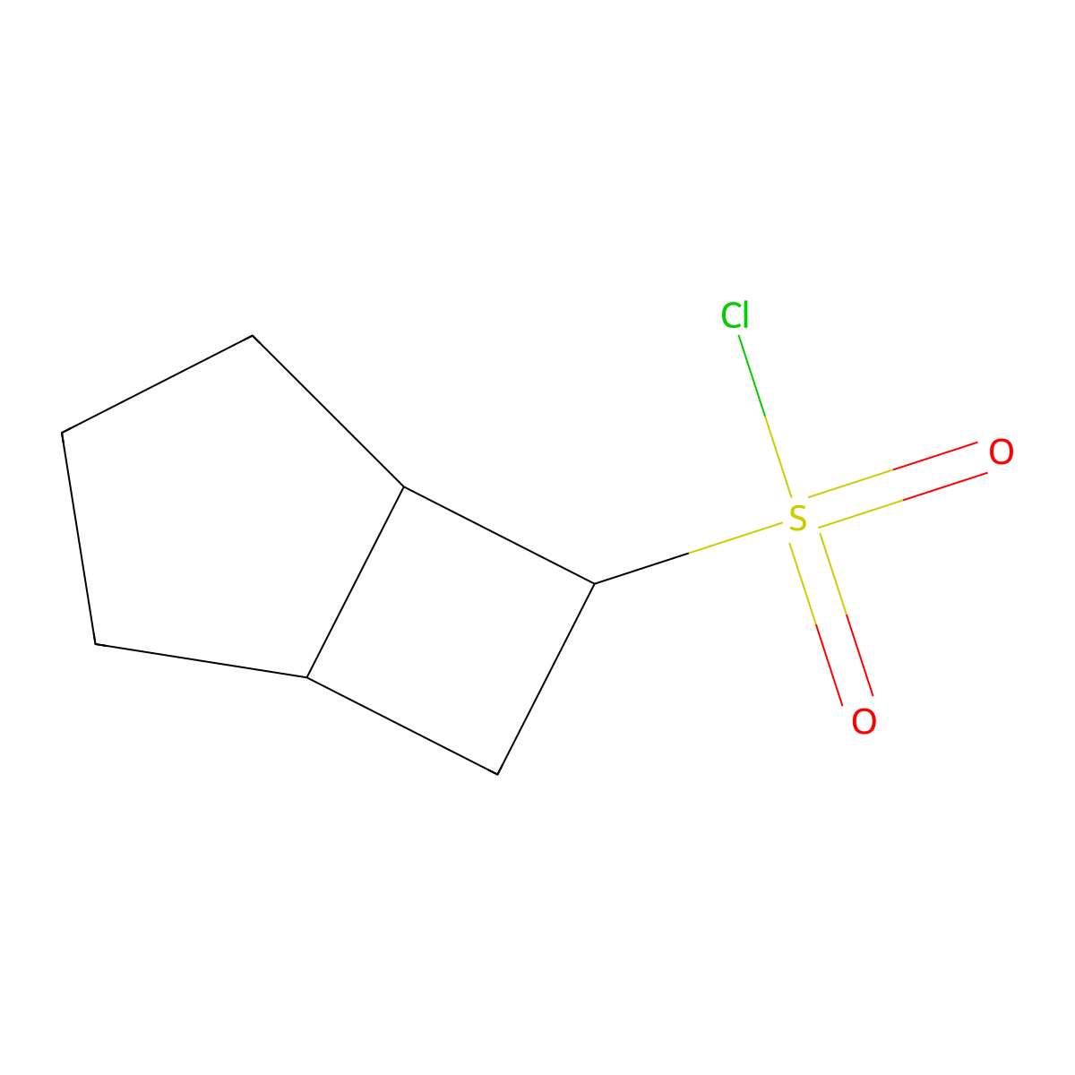 Bicyclo(3.2.0)heptane-6-sulfonyl chloride molecular structure, CAS 2138027-71-9