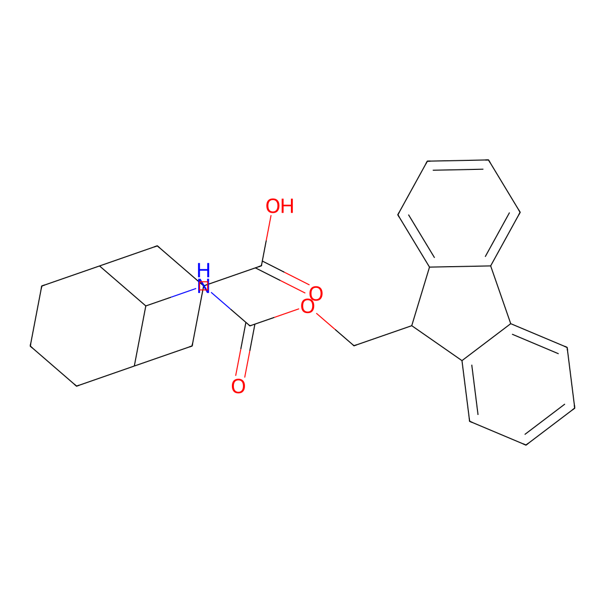 9-({[(9H-fluoren-9-yl)methoxy]carbonyl}amino)bicyclo[3.3.1]nonane-3-carboxylic acid molecular structure, CAS 2138029-15-7