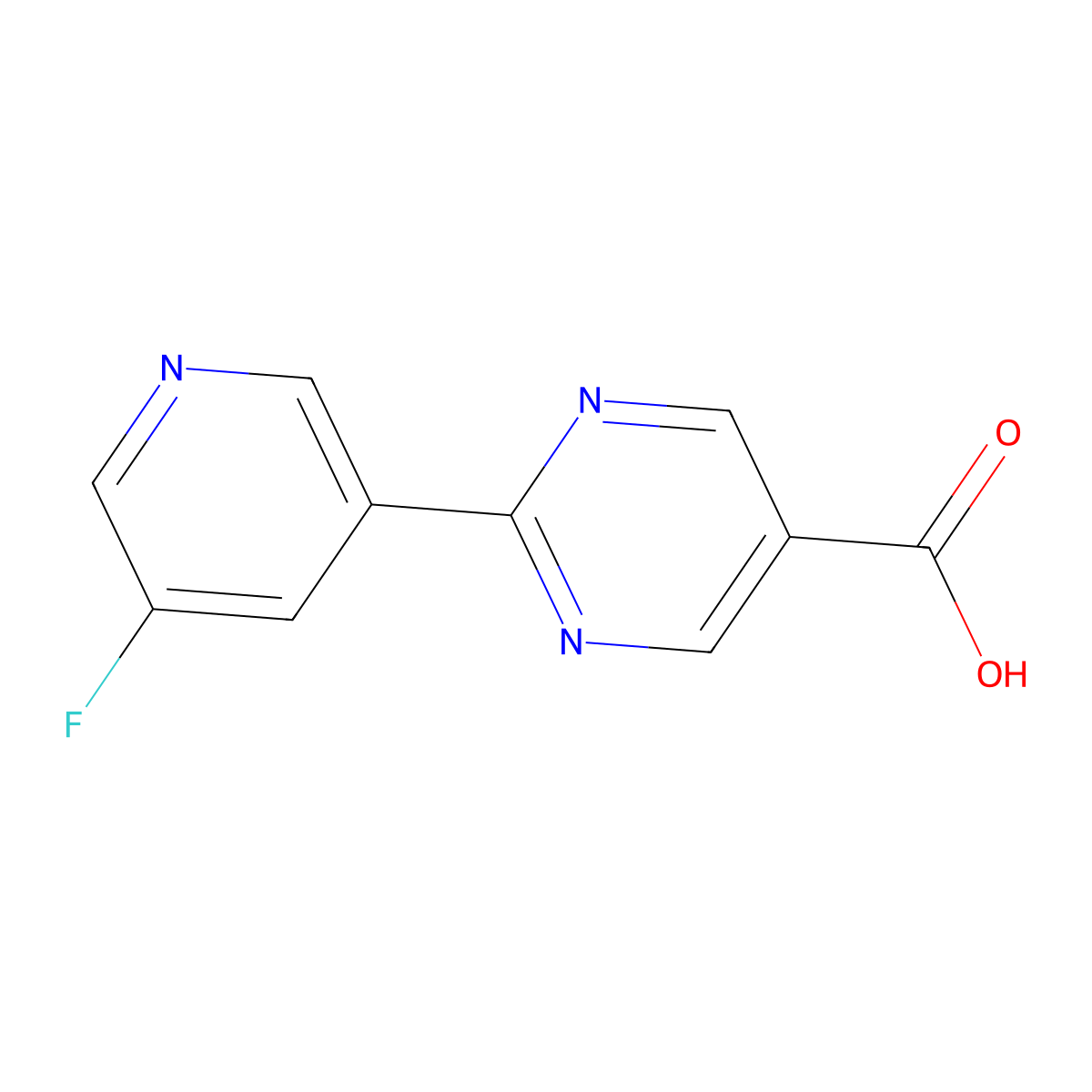 2-(5-Fluoropyridin-3-yl)pyrimidine-5-carboxylic acid molecular structure, CAS 2138029-45-3