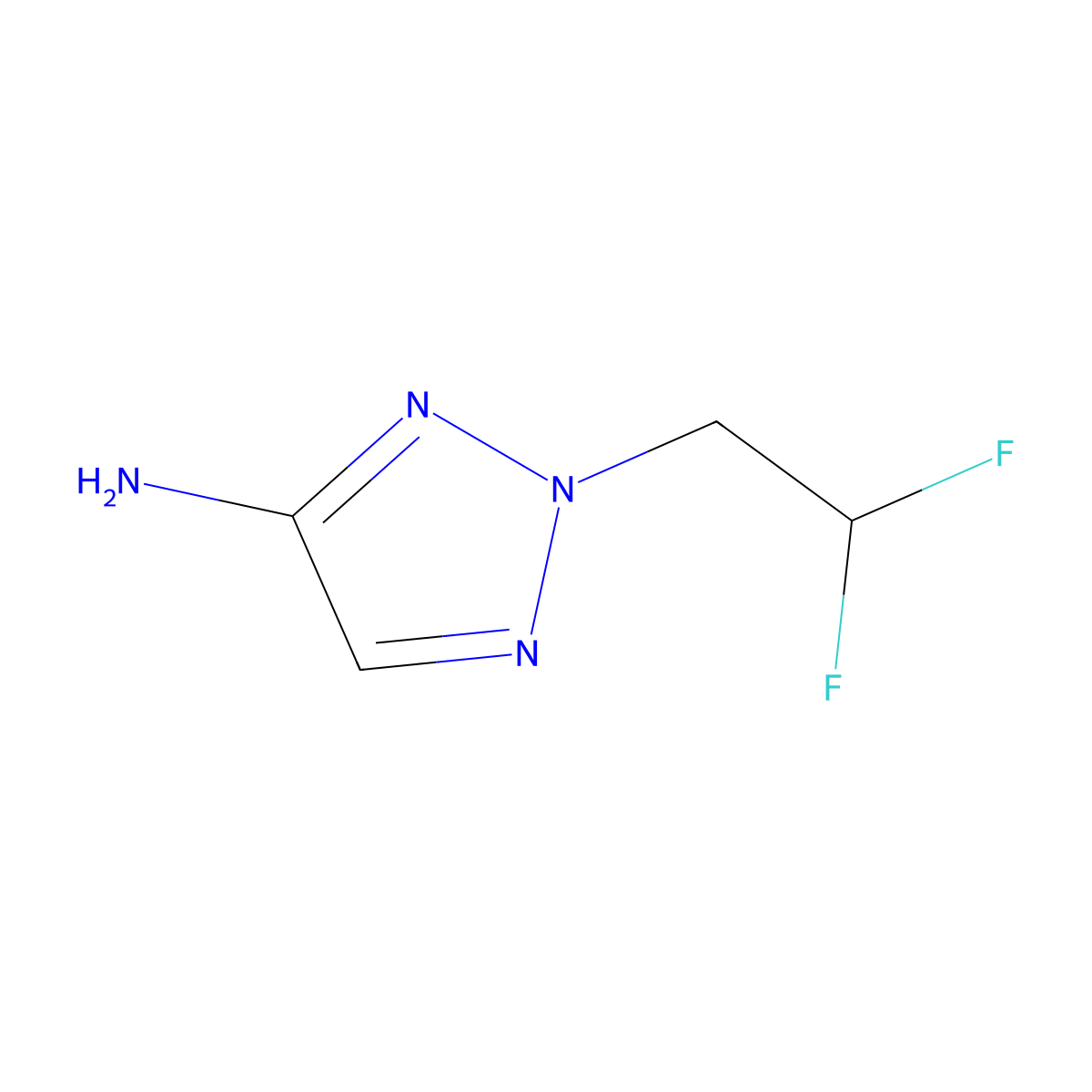2-(2,2-Difluoroethyl)-2H-1,2,3-triazol-4-amine molecular structure, CAS 2138030-82-5