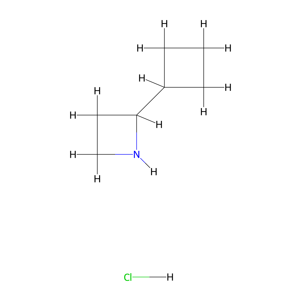 2-Cyclobutylazetidine hydrochloride molecular structure, CAS 2138033-84-6