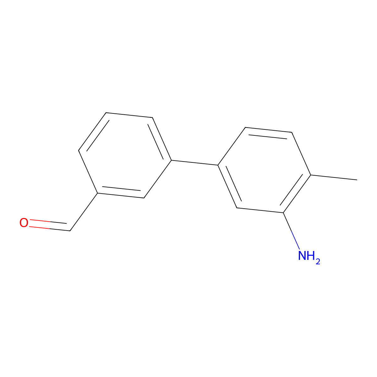 3-(3-Amino-4-methylphenyl)benzaldehyde molecular structure, CAS 2138033-89-1