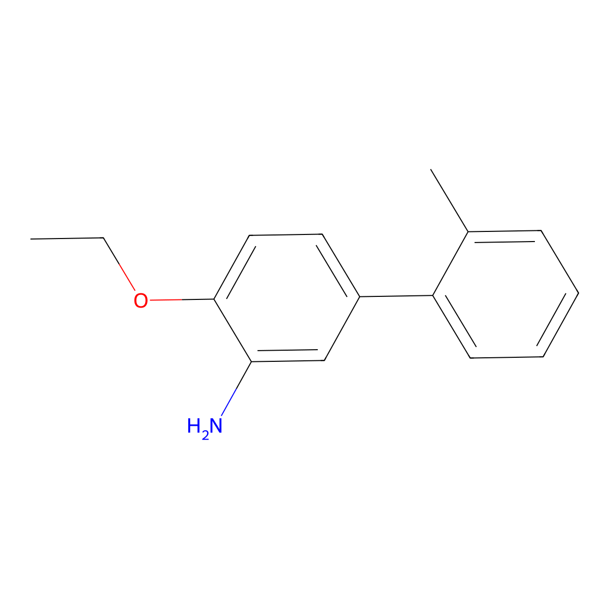 2-Ethoxy-5-(2-methylphenyl)aniline molecular structure, CAS 2138036-00-5