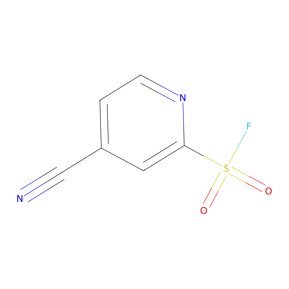 4-Cyanopyridine-2-sulfonyl fluoride molecular structure, CAS 2138039-28-6