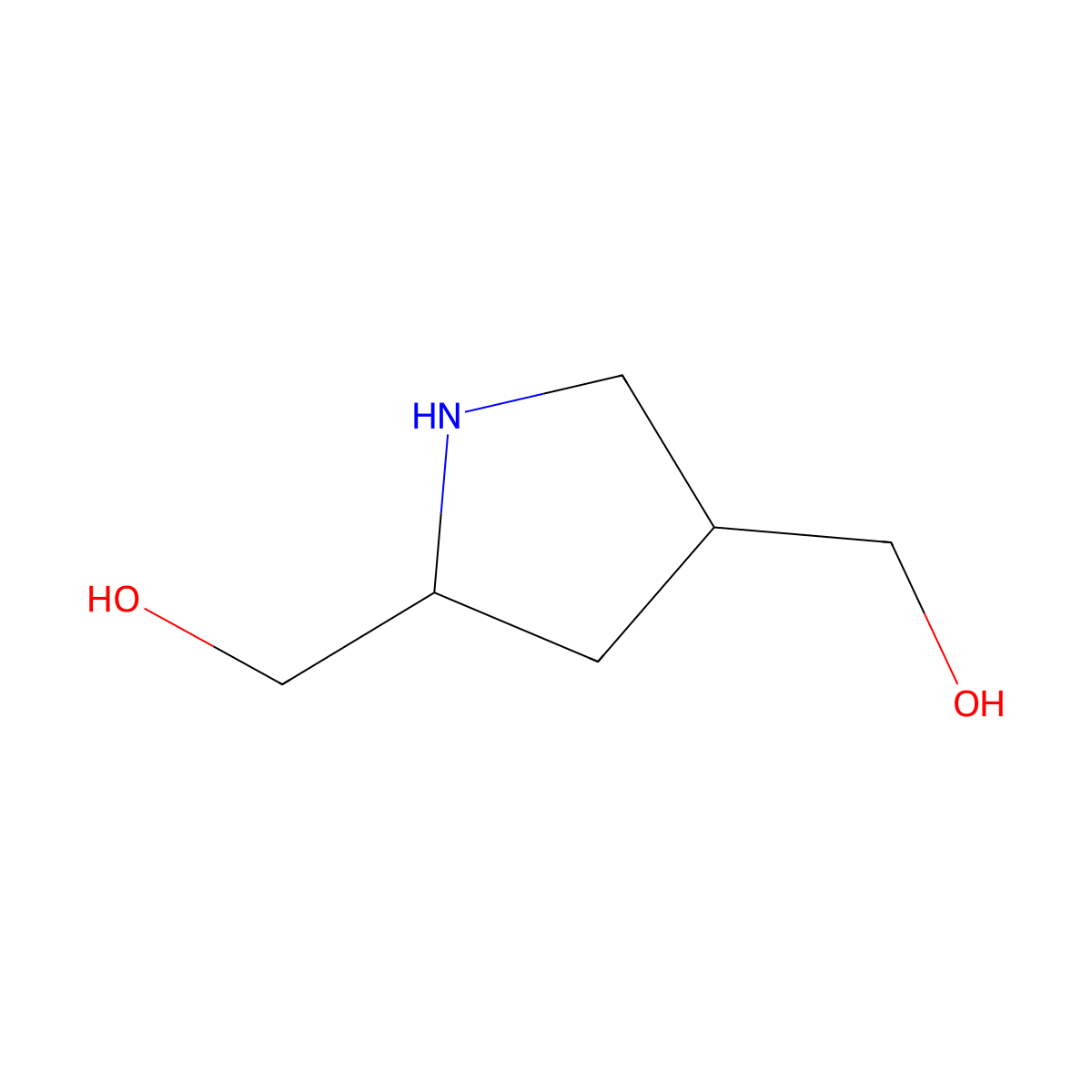 [4-(Hydroxymethyl)pyrrolidin-2-yl]methanol molecular structure, CAS 2138040-27-2