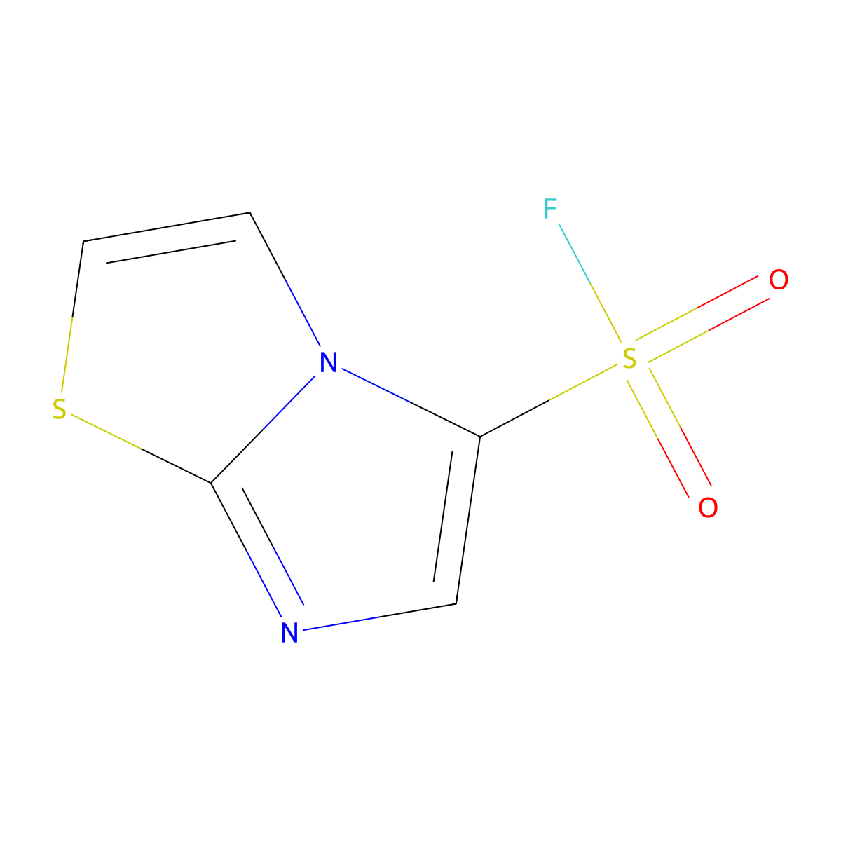 Imidazo[2,1-b][1,3]thiazole-5-sulfonyl fluoride molecular structure, CAS 2138040-59-0