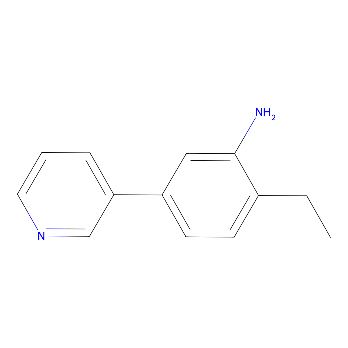 2-Ethyl-5-(pyridin-3-yl)aniline molecular structure, CAS 2138042-71-2