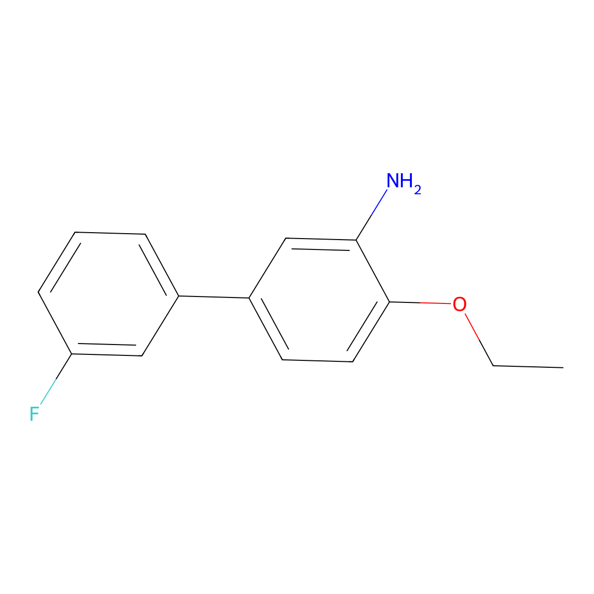 2-Ethoxy-5-(3-fluorophenyl)aniline molecular structure, CAS 2138043-57-7