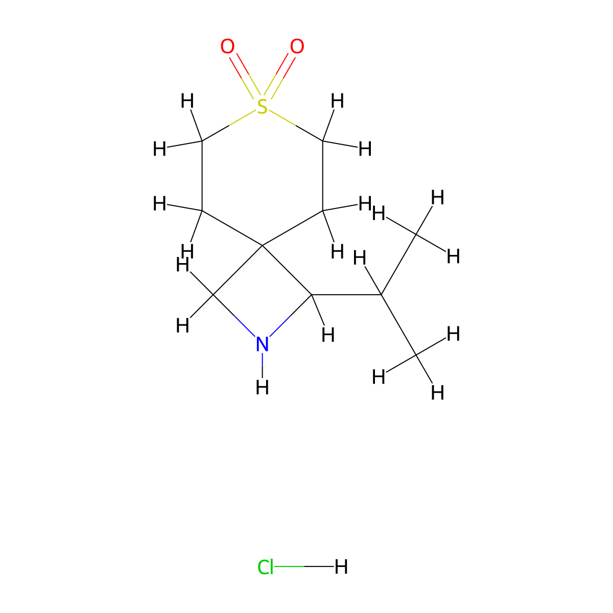 1-Isopropyl-7-thia-2-azaspiro[3.5]nonane 7,7-dioxide hydrochloride molecular structure, CAS 2138044-35-4