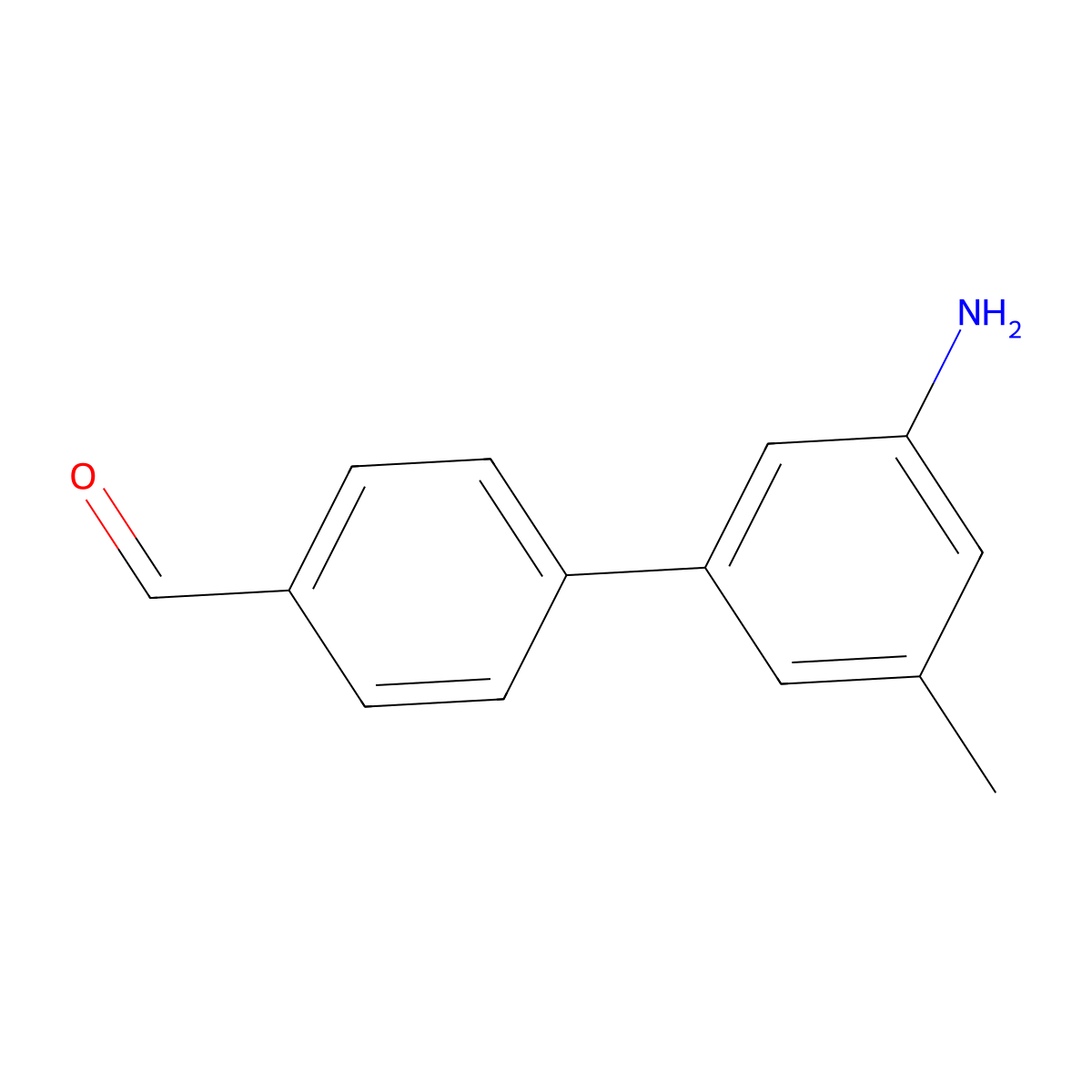 4-(3-Amino-5-methylphenyl)benzaldehyde molecular structure, CAS 2138044-65-0