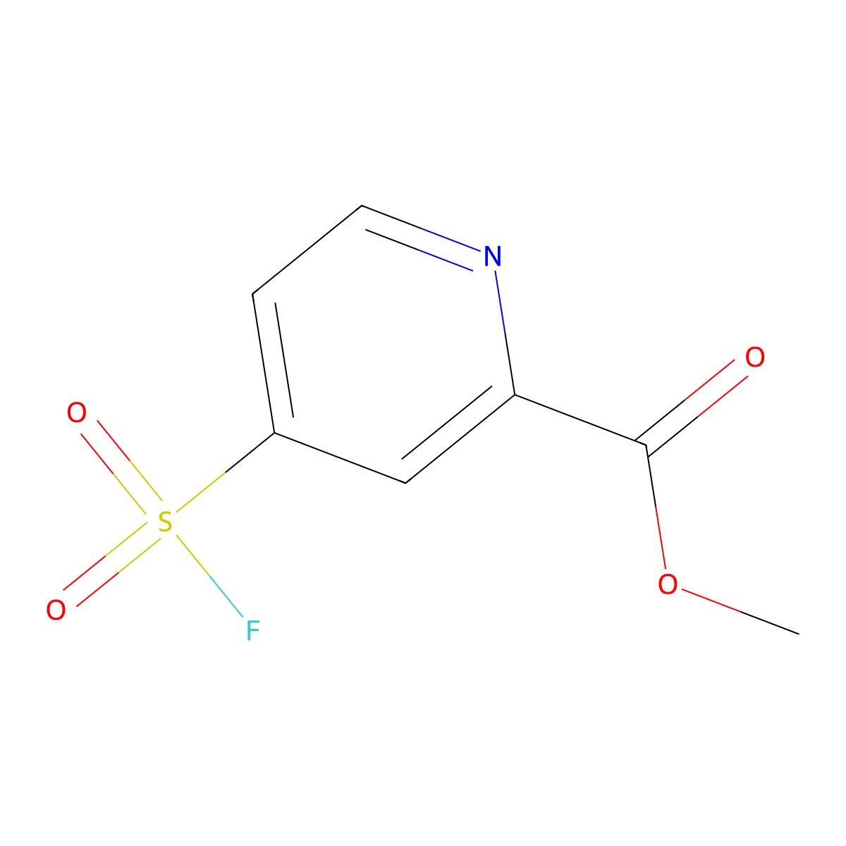 Methyl 4-(fluorosulfonyl)pyridine-2-carboxylate molecular structure, CAS 2138060-60-1