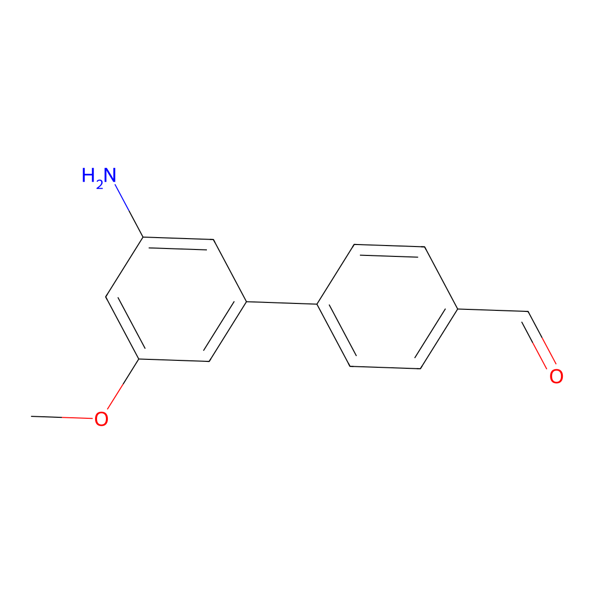 4-(3-Amino-5-methoxyphenyl)benzaldehyde molecular structure, CAS 2138064-26-1