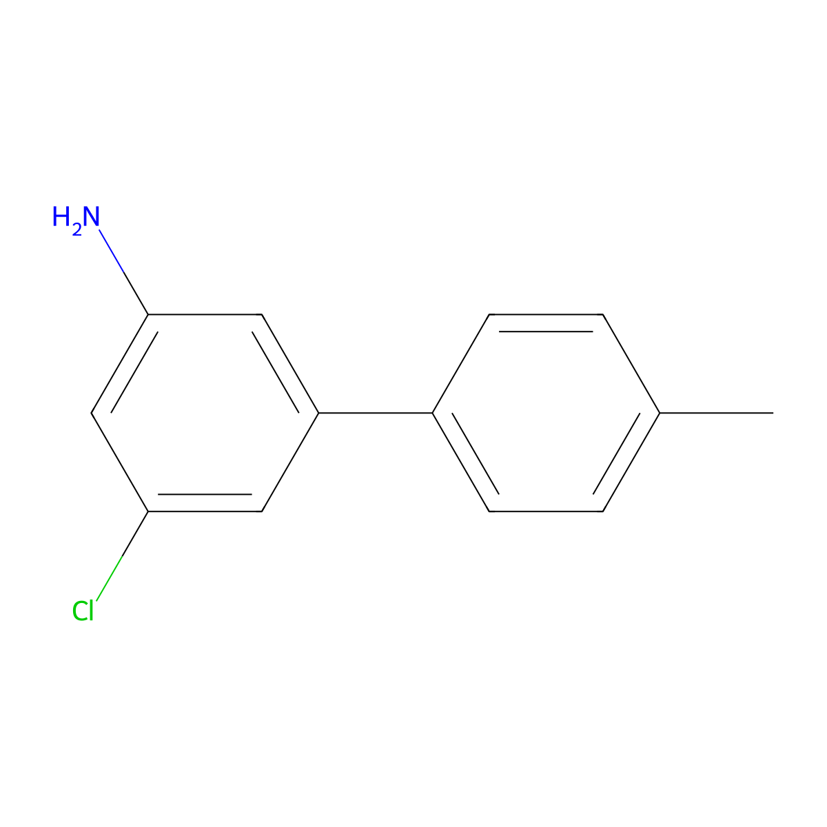 3-Chloro-5-(4-methylphenyl)aniline molecular structure, CAS 2138065-45-7