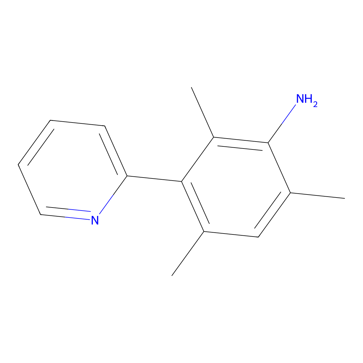 2,4,6-Trimethyl-3-(pyridin-2-yl)aniline molecular structure, CAS 2138065-95-7