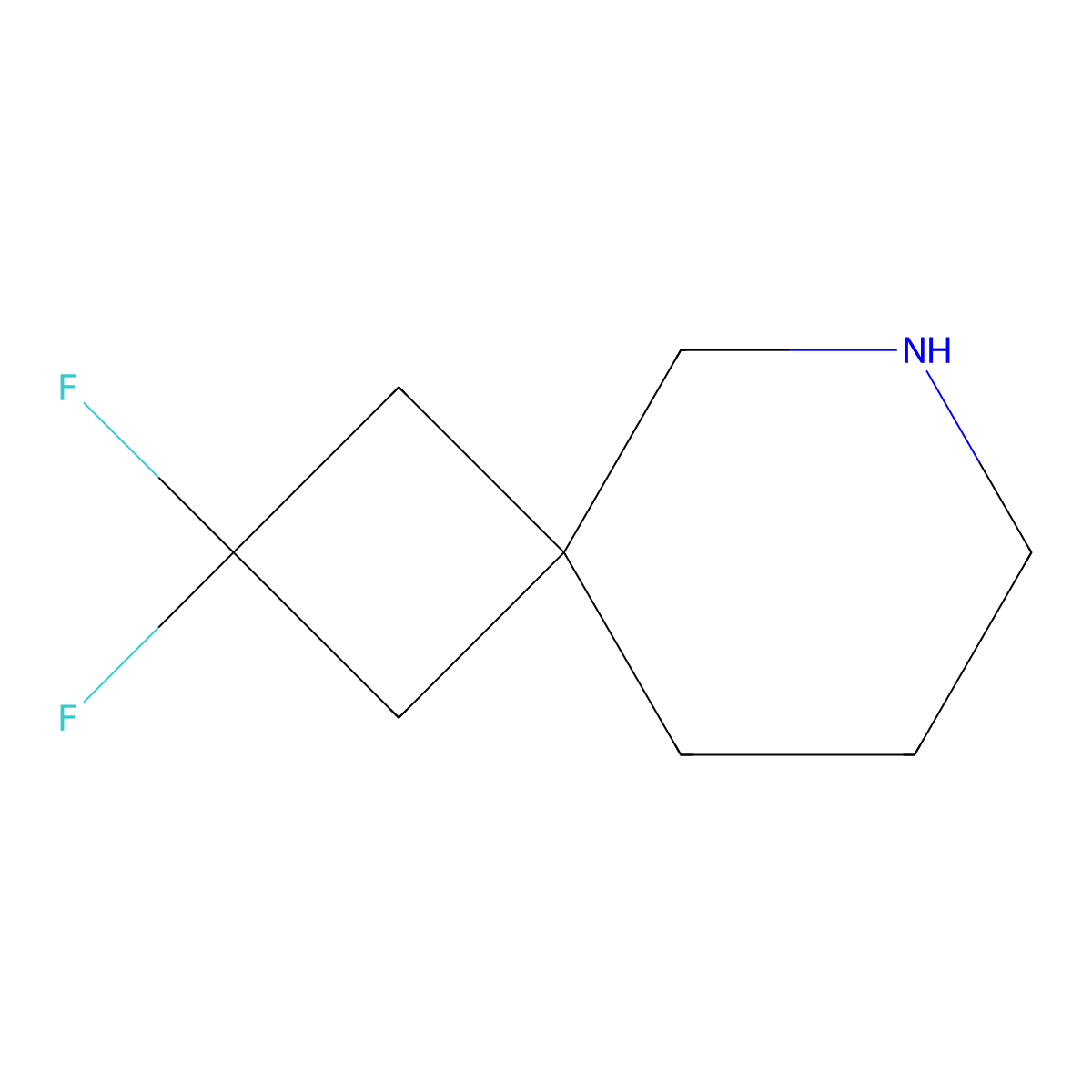 2,2-Difluoro-6-azaspiro[3.5]nonane molecular structure, CAS 2138068-73-0