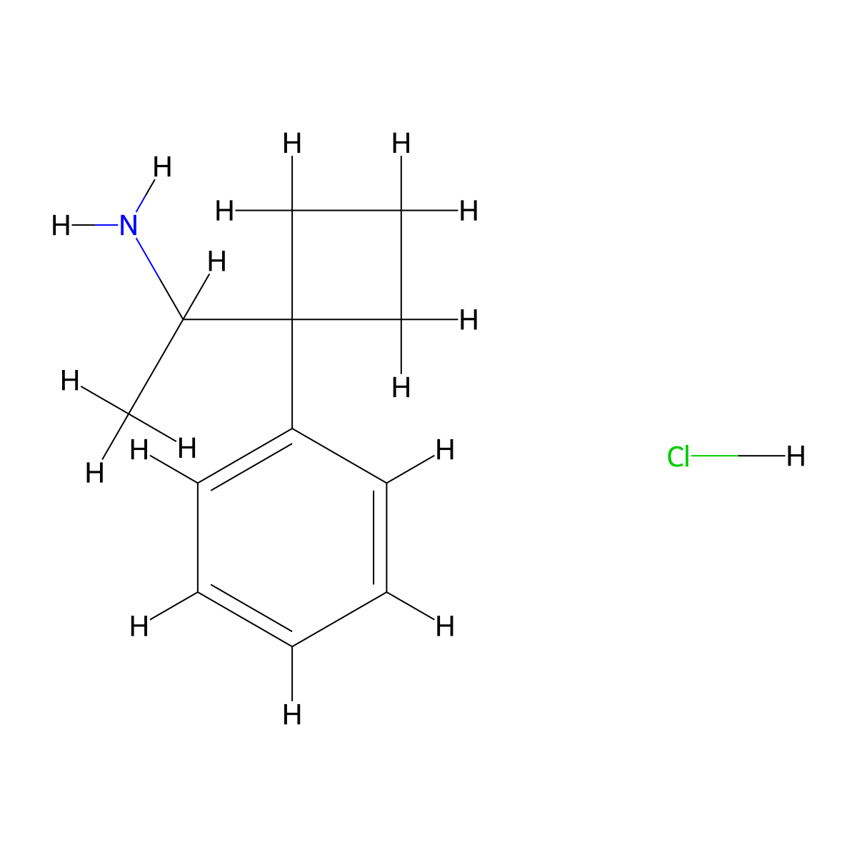1-(1-Phenylcyclobutyl)ethan-1-amine hydrochloride molecular structure, CAS 2138069-19-7