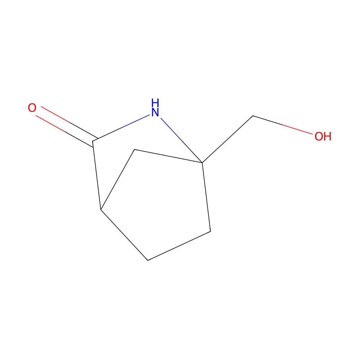 1-(Hydroxymethyl)-2-azabicyclo[2.2.1]heptan-3-one molecular structure, CAS 2138079-12-4