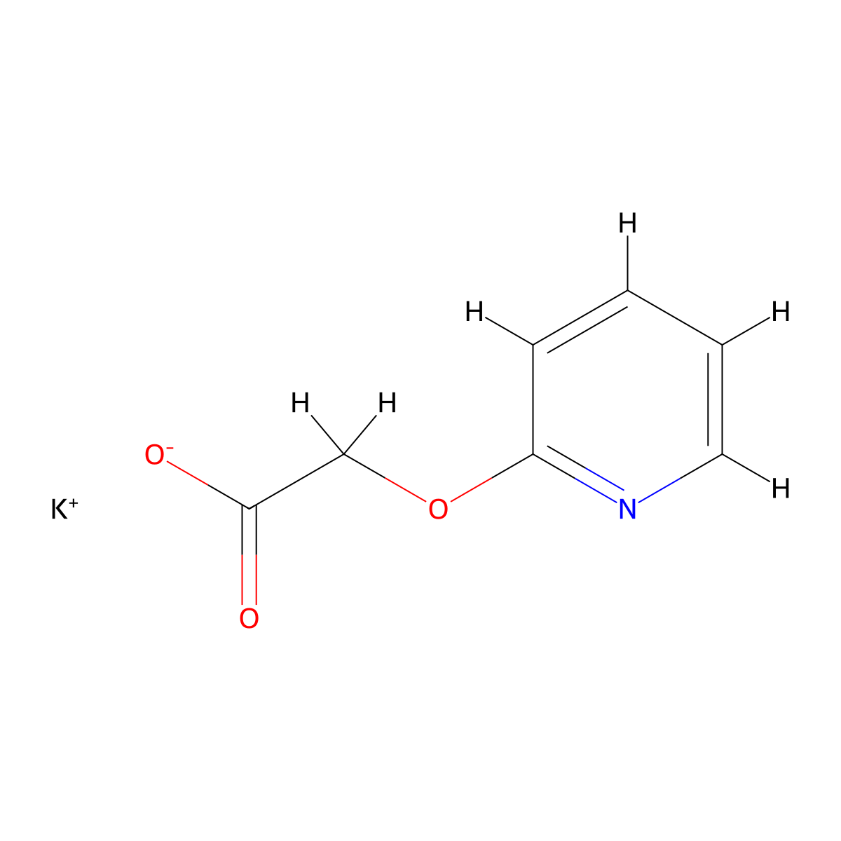 Potassium 2-(pyridin-2-yloxy)acetate molecular structure, CAS 2138086-22-1