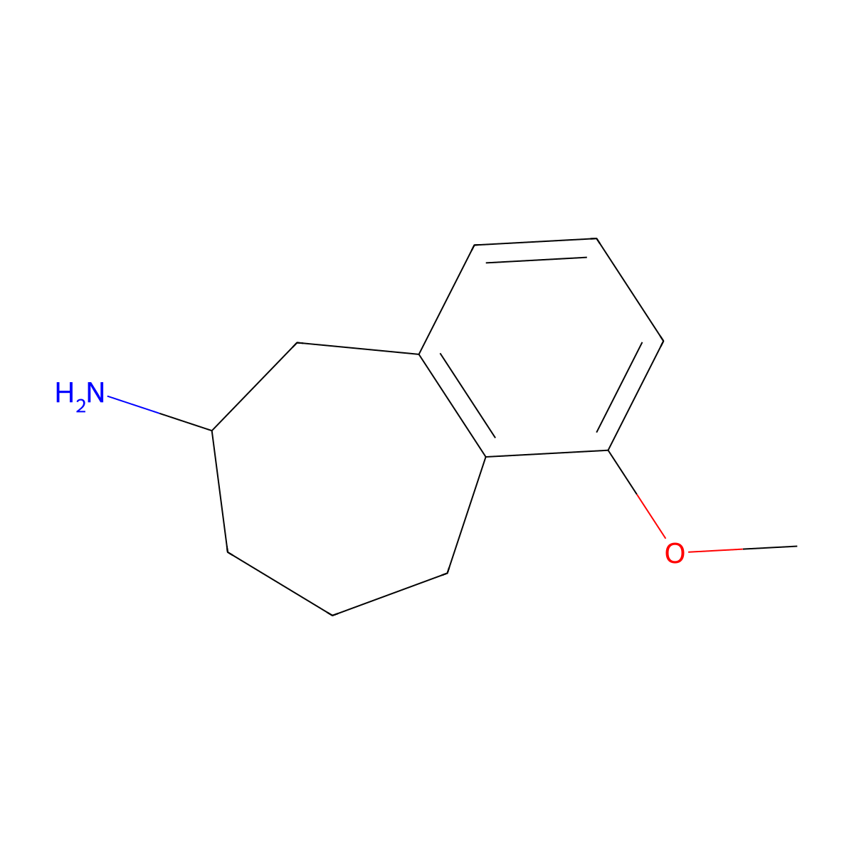 1-methoxy-6,7,8,9-tetrahydro-5H-benzo[7]annulen-6-amine molecular structure, CAS 2138090-58-9