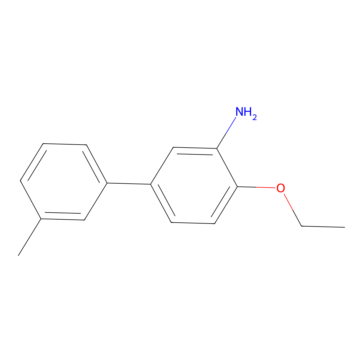 2-Ethoxy-5-(3-methylphenyl)aniline molecular structure, CAS 2138097-77-3