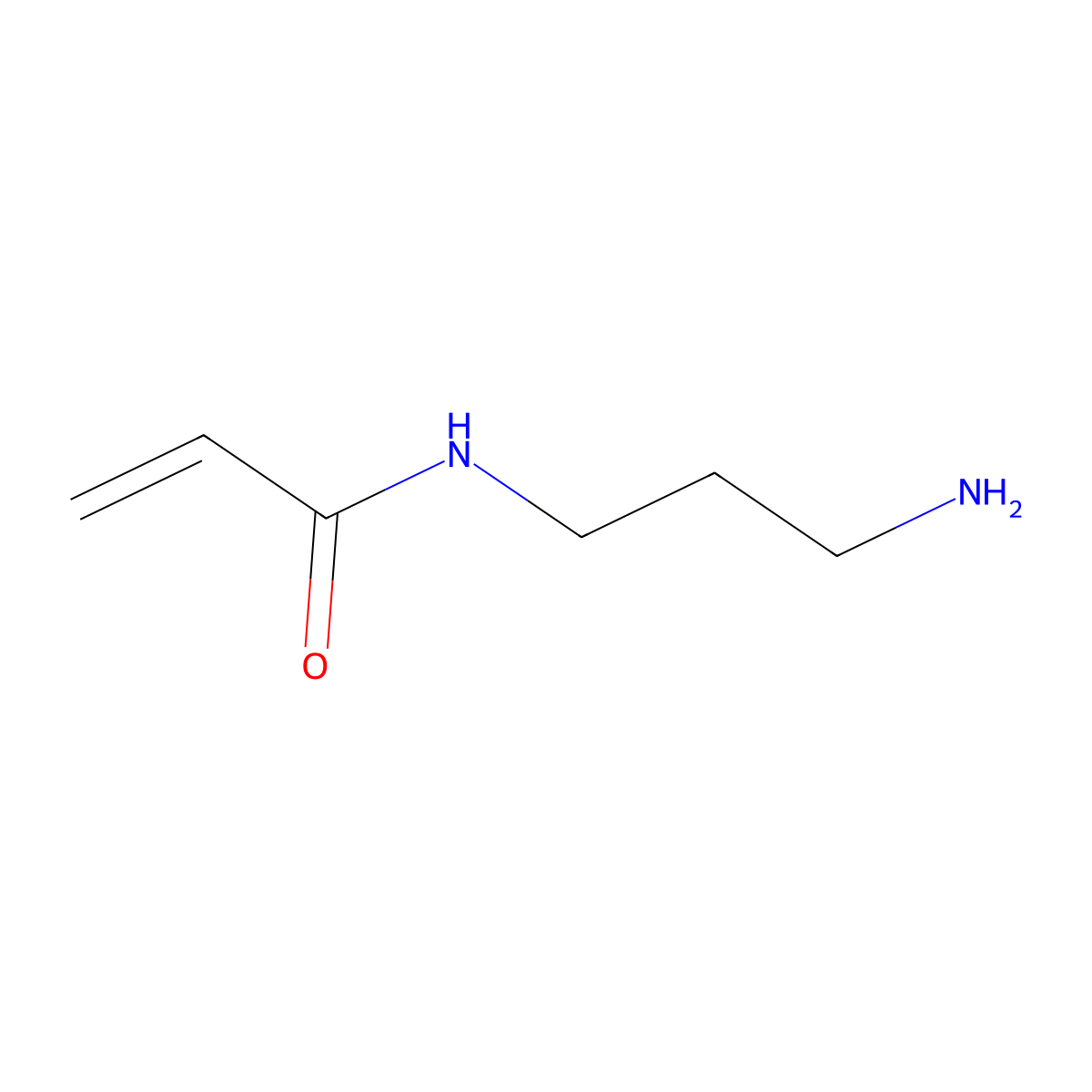 n-(3-Aminopropyl)acrylamide molecular structure, CAS 21381-79-3