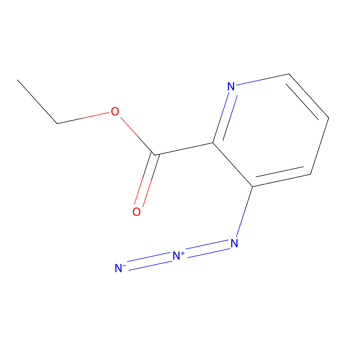 Ethyl 3-azidopyridine-2-carboxylate molecular structure, CAS 2138101-47-8