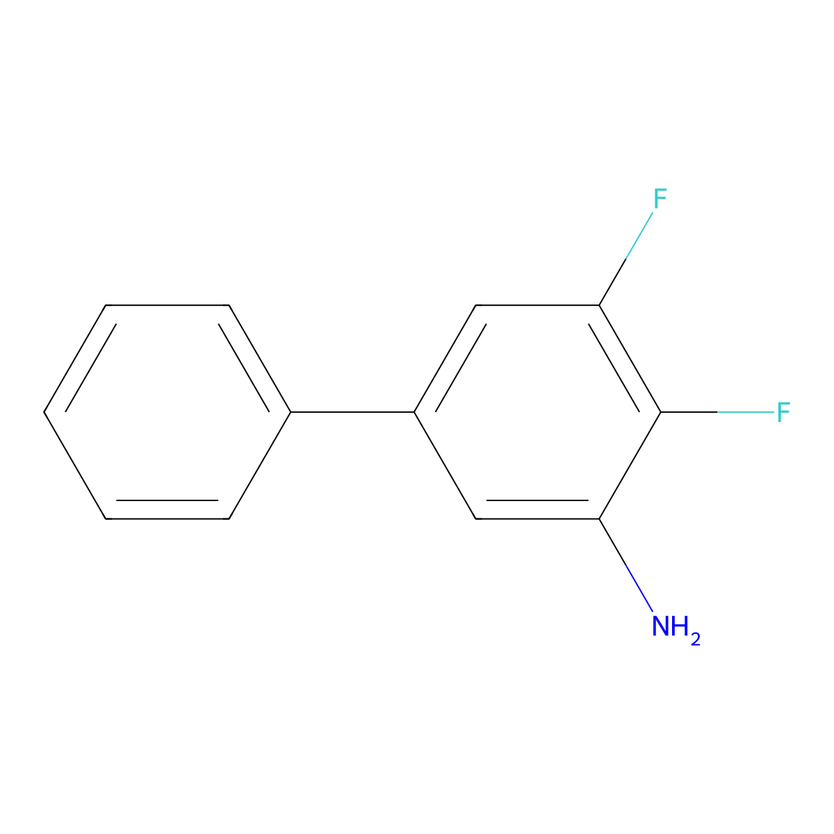 2,3-Difluoro-5-phenylaniline molecular structure, CAS 2138103-27-0
