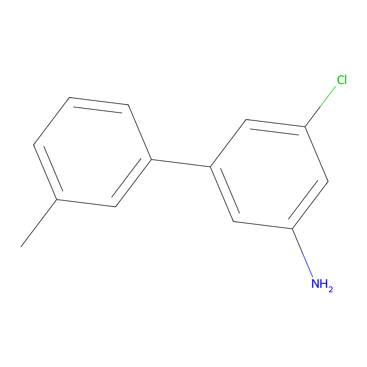 3-Chloro-5-(3-methylphenyl)aniline molecular structure, CAS 2138104-18-2