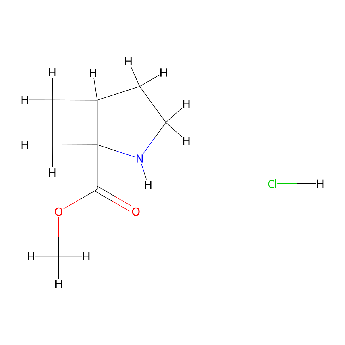 Methyl 2-azabicyclo[3.2.0]heptane-1-carboxylate hydrochloride molecular structure, CAS 2138105-43-6